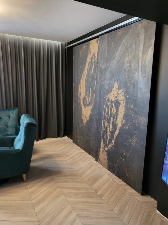 Fornir kamienny Black Slate Gold