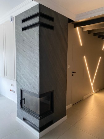 Fornir kamienny Line Black