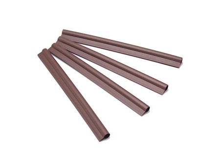 Klipsy montażowe do taśmy ogrodzeniowej - kolor brązowy