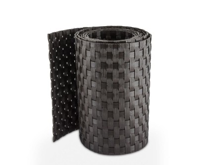 Taśma ogrodzeniowa do paneli Technorattan 19x255 cm RD02 ciemny brąz