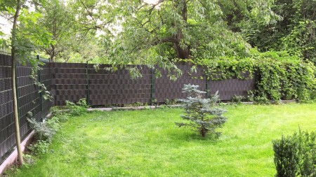 Taśma ogrodzeniowa do paneli Technorattan 19x255 cm RD02 ciemny brąz