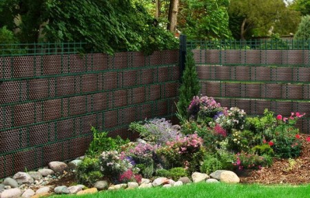 Taśma ogrodzeniowa do paneli Technorattan 19x255 cm RD02 ciemny brąz