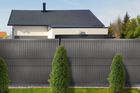 Listwy pionowe do paneli ogrodzeniowych RD03 ciemny szary