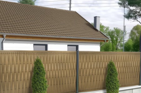 Listwy pionowe do paneli ogrodzeniowych RD08 słomkowy