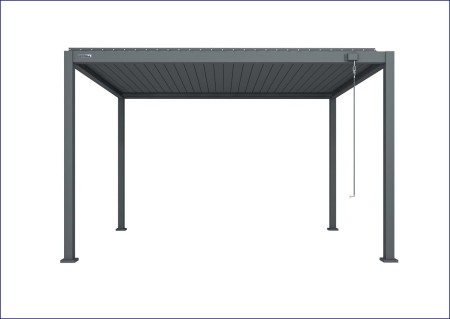 Pergola aluminiowa GERDA SOLEO 3x4 m wolnostojąca antracyt