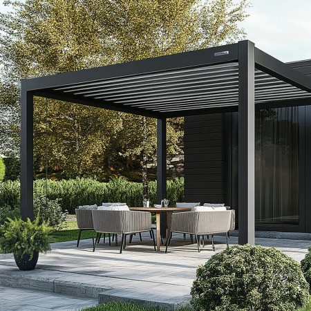 Pergola aluminiowa GERDA SOLEO 3x4 m wolnostojąca antracyt