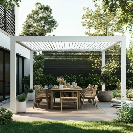 Pergola aluminiowa GERDA SOLEO 3x4 m wolnostojąca biała
