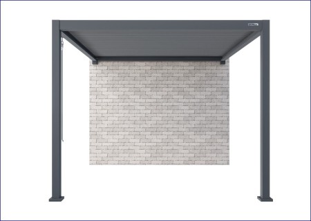 Pergola aluminiowa GERDA SOLEO 3x4 m przyścienna