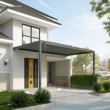 Pergola aluminiowa GERDA SOLEO 3x4 m przyścienna