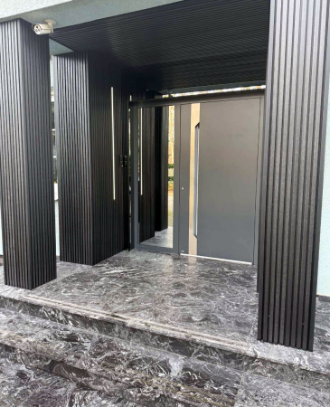 Lamele kompozytowe elewacyjne Premium 3D grafit
