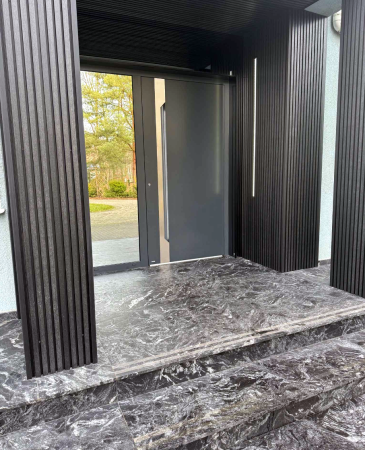 Lamele kompozytowe elewacyjne Premium 3D grafit