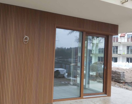 Lamele kompozytowe elewacyjne Premium 3D Drewno naturalne