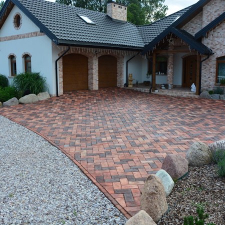 Płytki na podjazd, chodnik Stara Cegła 27x14x7 cm