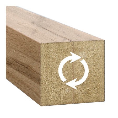 Ścianka ażurowa z lameli na wymiar - dąb wotan