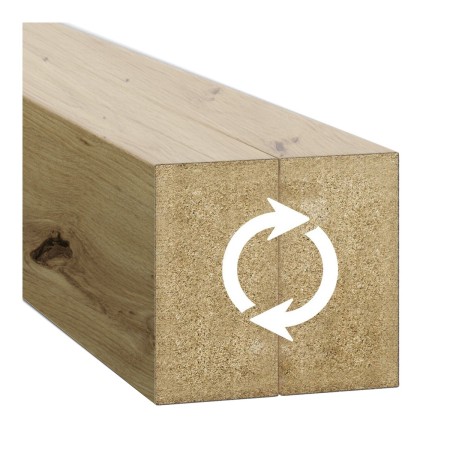 Ścianka ażurowa z lameli na wymiar - dąb artisan