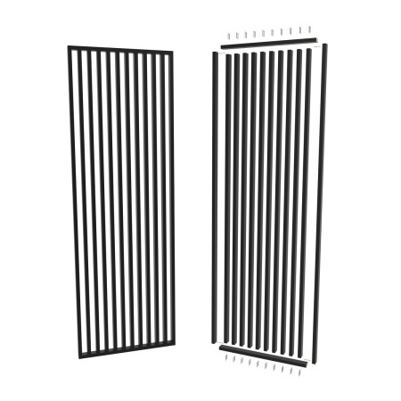Ścianka ażurowa z lameli na wymiar - Czarny