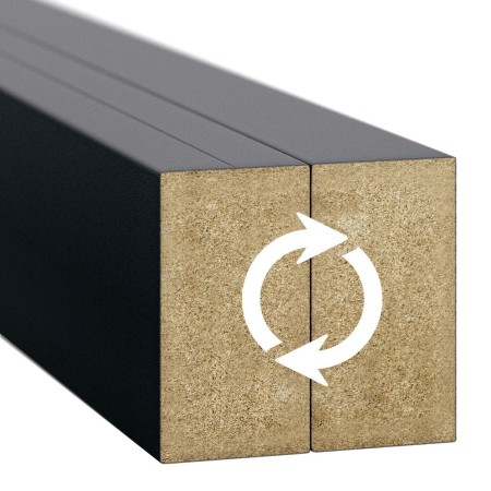 Ścianka ażurowa z lameli na wymiar - Czarny