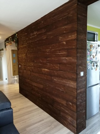 Loftowa deska na ścianę Vintage 4 | 120x15x0,8 cm