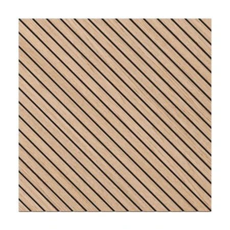 Geometryczny panel frezowany fornir dąb ZENIT 50x50 cm