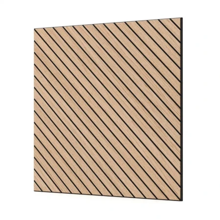 Geometryczny panel frezowany fornir dąb ZENIT 50x50 cm