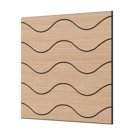 Panel frezowany fornir dąb ONDINA 50x50 cm