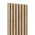 28x240 cm | Fornirowany panel akustyczny 3D Dąb - lamele akustyczne