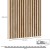 60x240 cm | Fornirowany panel akustyczny 3D Dąb - lamele akustyczne