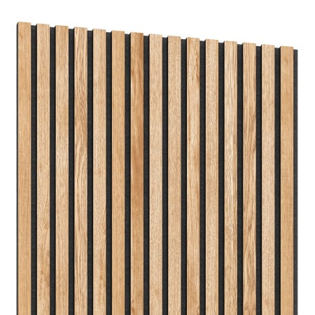 60x240 cm | Fornirowany panel akustyczny 3D Dąb - lamele akustyczne