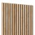 60x240 cm | Fornirowany panel akustyczny 3D Dąb - lamele akustyczne