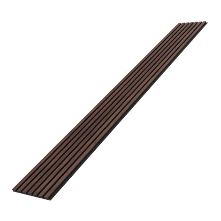 28x240 cm | Fornirowany panel akustyczny 3D Kasztan - lamele akustyczne