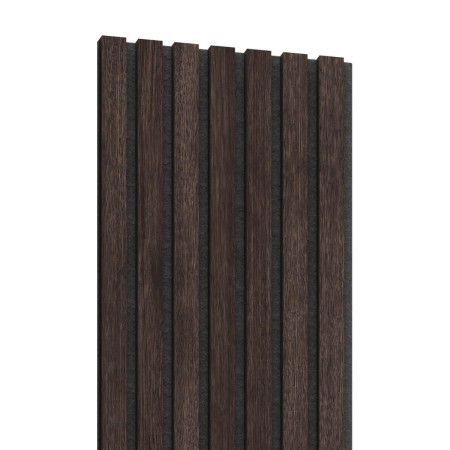 28x240 cm | Fornirowany panel akustyczny 3D Kasztan - lamele akustyczne