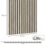 60x280 cm | Fornirowany panel akustyczny 3D Dąb Bielony - lamele akustyczne
