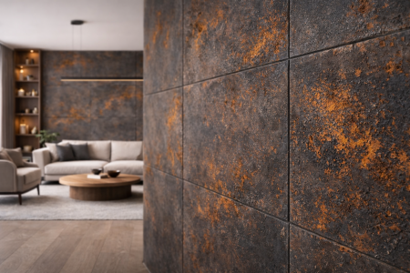 Grafit + rdza | Płyta betonowa ultralekka beton architektoniczny