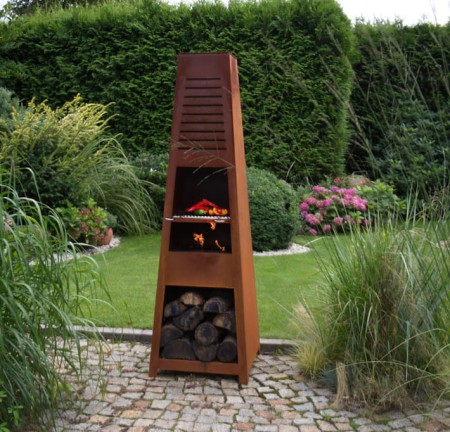 Palenisko ogrodowe/grill/biokominek 3 w 1 VEER BIG PLUS RUST