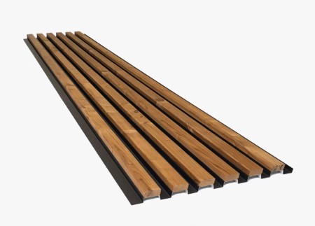 Lamele elewacyjne drewniane AluWood brązowy 415x2400 mm