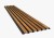 Lamele elewacyjne drewniane AluWood brązowy 415x2400 mm