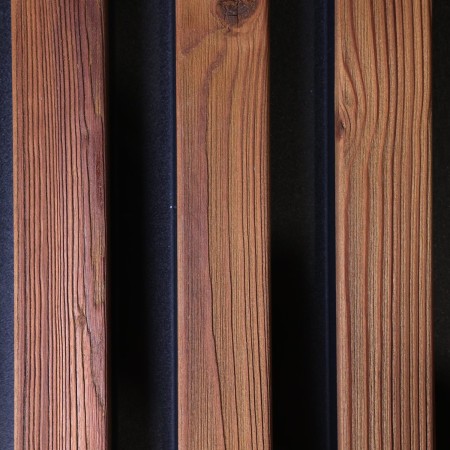 Lamele elewacyjne drewniane AW brązowy olejowany 415x2400 mm