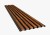 Lamele elewacyjne drewniane AW brązowy olejowany 415x2400 mm