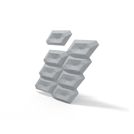 PB02 EON 448x200x40 mm | Płyta ścienna elewacyjna betonowa 3D