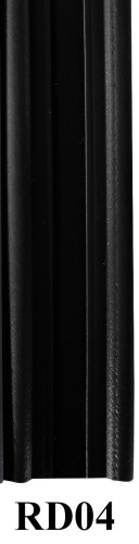 Listwa pionowa ogrodzeniowa 173 cm RD04 czarny