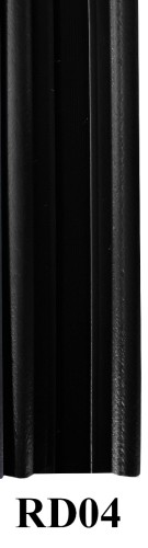 Listwa pionowa ogrodzeniowa 123 cm RD04 czarny