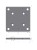 Płytka metalowa PM-130x130x6 do słupka ogrodzeniowego ALUS