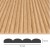 Panel ryflowany MDF MONTERO - dąb naturalny 11,5x275 cm