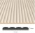 Panel ryflowany MDF MONTERO - beż 11,5x275 cm