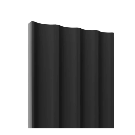 Panel ryflowany wklęsły MDF LAGUNA - czarny 11x275 cm