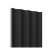 Panel ryflowany wklęsły MDF LAGUNA - czarny 11x275 cm