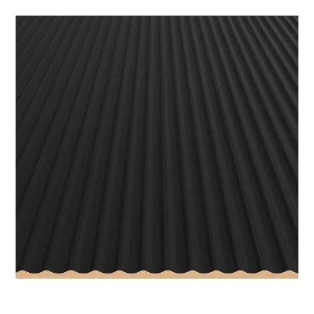 Panel ryflowany wklęsły MDF LAGUNA - czarny 11x275 cm