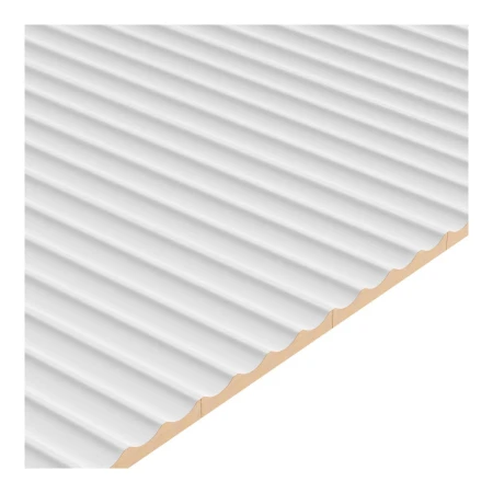 Panel ryflowany wklęsły MDF LAGUNA - biały 11x275 cm