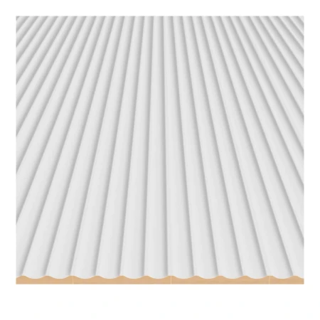 Panel ryflowany wklęsły MDF LAGUNA - biały 11x275 cm