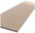 Wysoki frezowany panel ścienny fornirowany dębowy MONOLIT 50x275 cm